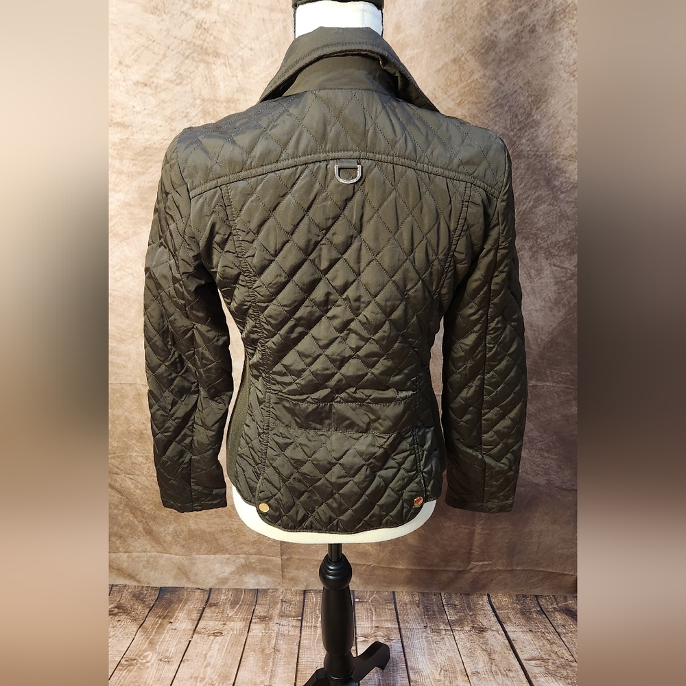 Massimo Dutti Quilted Jacket – Brown/Dark Olive – Size S - Picture 5 of 13